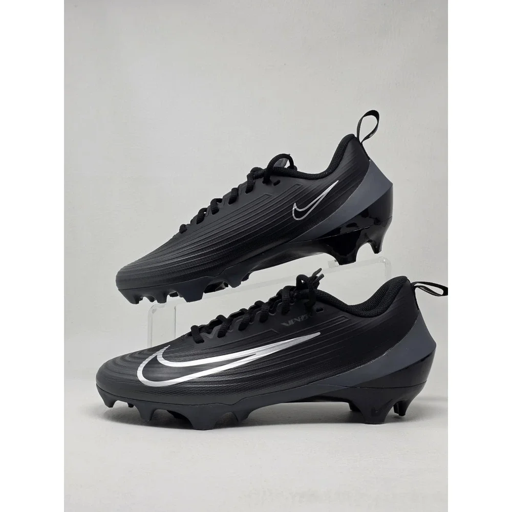 Nike Vapor Edge Speed 3 Size 7.5 Mens Football Cleats Black Gray FB3303-002 New